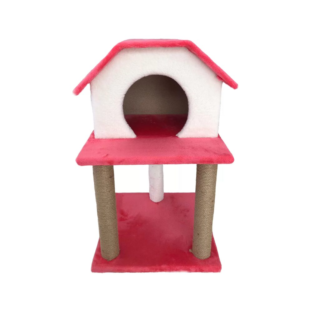 Cift Katli Tirmalamali Kedi Evi