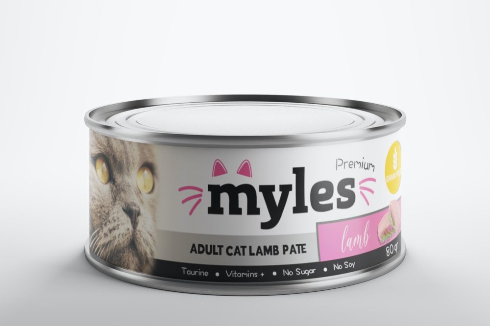 myles adult cat lamb pate